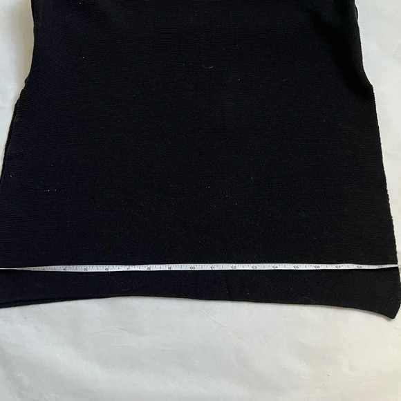 Yest Womens Viscose Knit Black V-Neck Sleeveless Midi Dress Size 8 NWOT - Picture 8 of 11